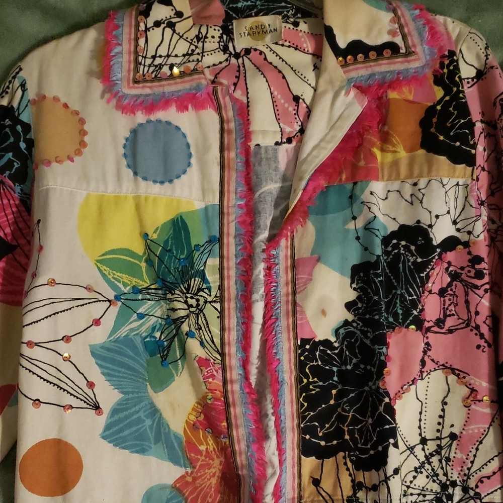 Stunning Multicolor Women's Blazer by Jeanne Marc